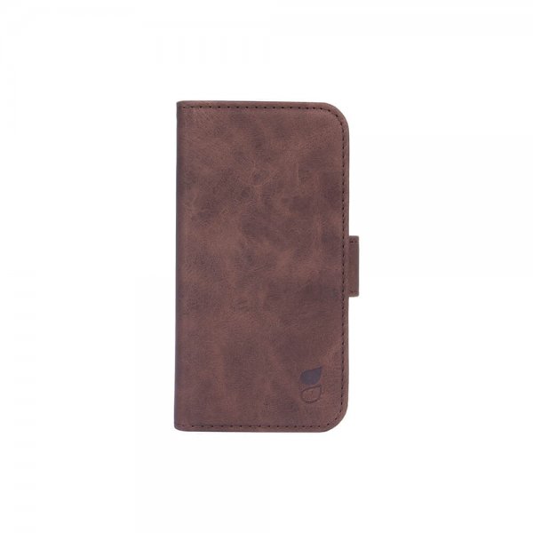 Gear iPhone 12 Mini Kotelo Mobile Wallet Nubuk Ruskea
