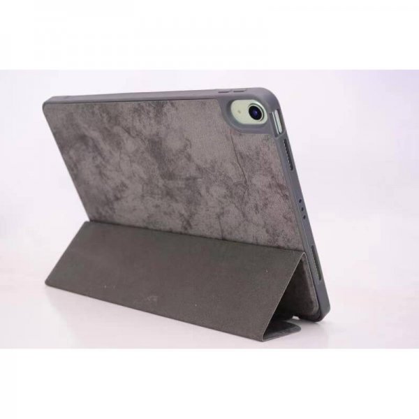 Gear iPad Air 10.9 (sukupolvet 4/5) Suojakotelo Kolmiosainen Jalka Folio Harmaa
