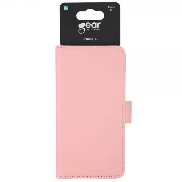 Gear iPhone 11 -suojakotelo, 3 korttipaikkaa, vaaleanpunainen