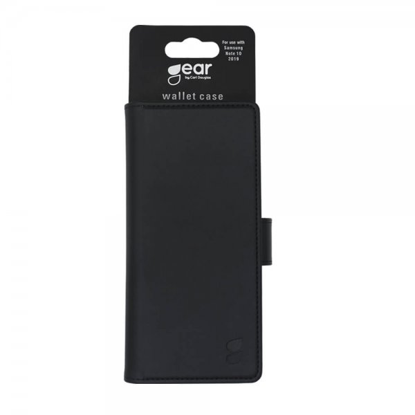Gear Samsung Galaxy Note 10 -suojakotelo 3 korttipaikalla, musta