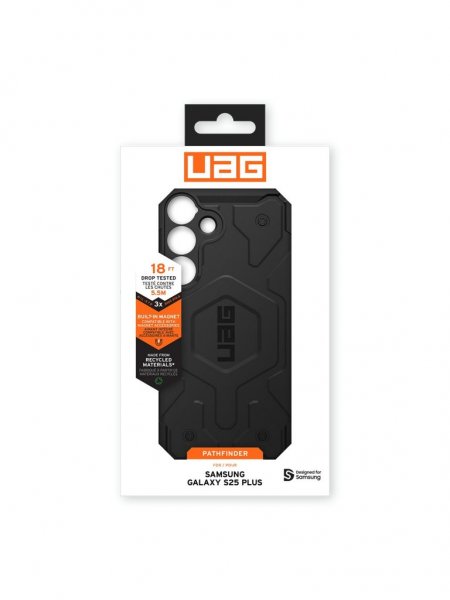 Urban Armor Gear (UAG) Samsung Galaxy S25 Plus Essential Armor MagSafe -suojakuori, musta