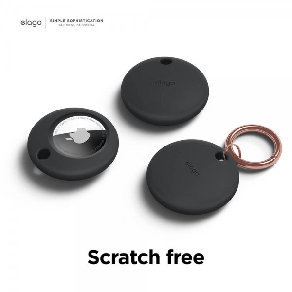 Elago AirTag-avaimenperäkotelo, musta