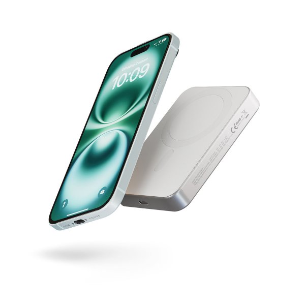 Zens Powerbank Pro 1 Slim 10 000 mAh Qi2 MagSafe Valkoinen