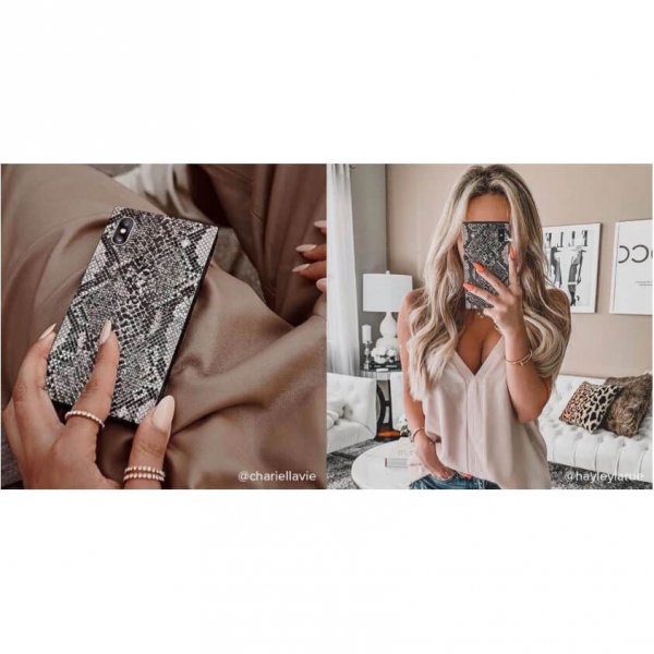 iDecoz iPhone X/Xs kuori Square Case Python
