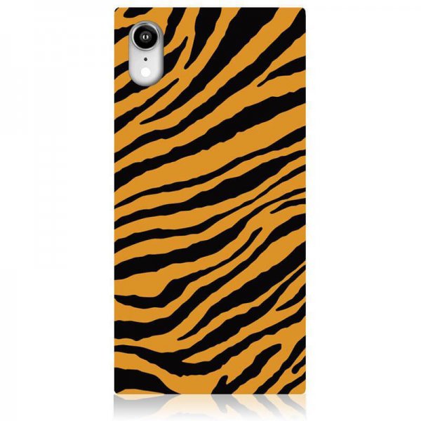 iDecoz iPhone Xr -kotelo Square Case Tiger