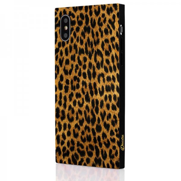 iDecoz iPhone X/Xs Square Case Leopardi
