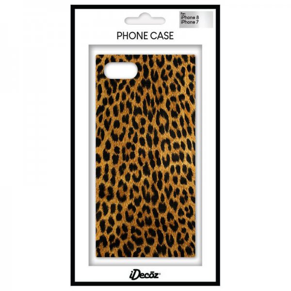 iDecoz iPhone 7/8/SE Suojakuori Square Case Leopard