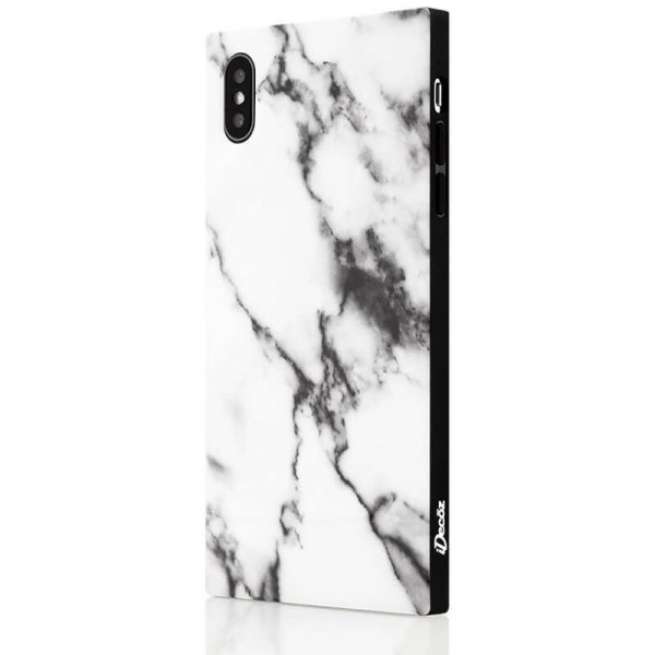 iDecoz iPhone Xs Max Kuori Square Case Marble White