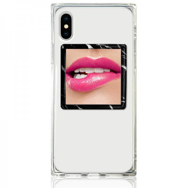 iDecoz Mobilspegel Phone Mirror Musta Marmori