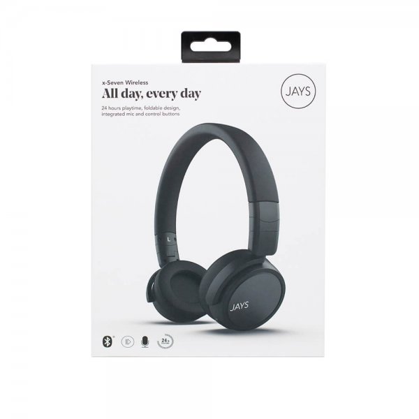 Jays x-Seven Langattomat On-Ear-kuulokkeet Musta