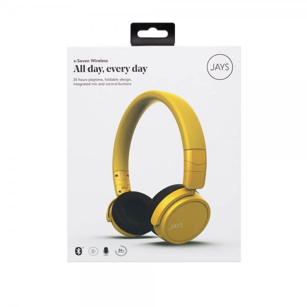 Jays kuulokkeet x-Seven Langattomat On-Ear Keltaiset
