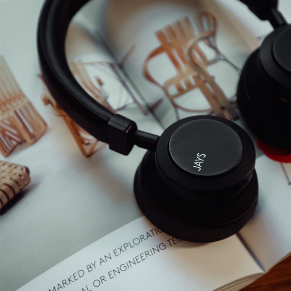 Jays-kuulokkeet q-Seven Combo Wireless ANC On-Ear, musta
