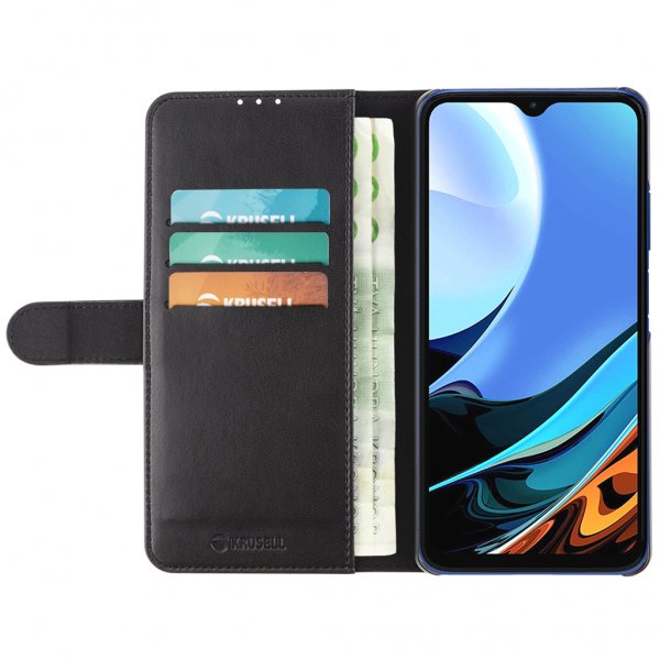 Krusell Xiaomi Redmi 9T Kotelo PhoneWallet Musta