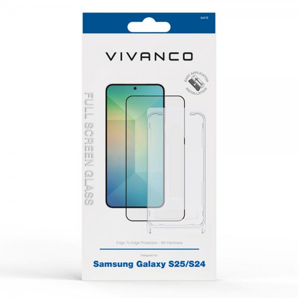 Vivanco Samsung Galaxy S24/Galaxy S25 Näytönsuoja Koko näyttö