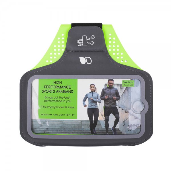 Gear Sportranneke Premium Medium 5.5" Harmaa/Keltainen