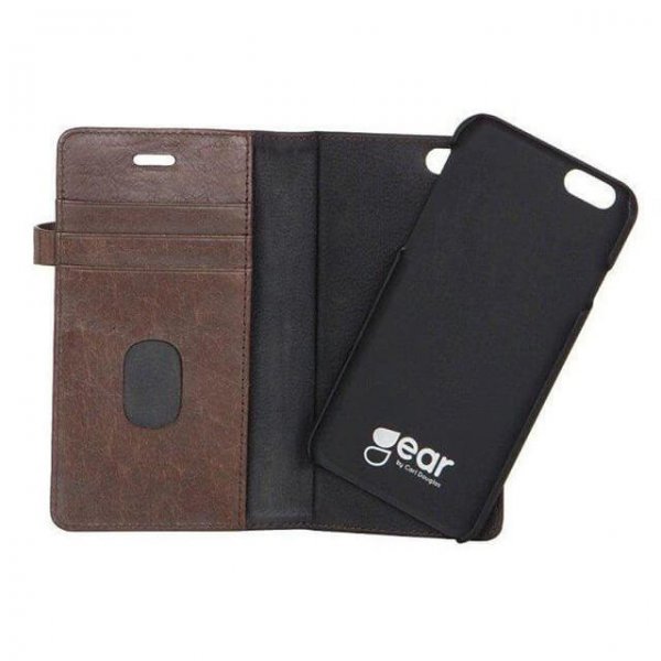Buffalo iPhone 6/6S Plus -kotelo 2in1 Magneettikotelo Ruskea