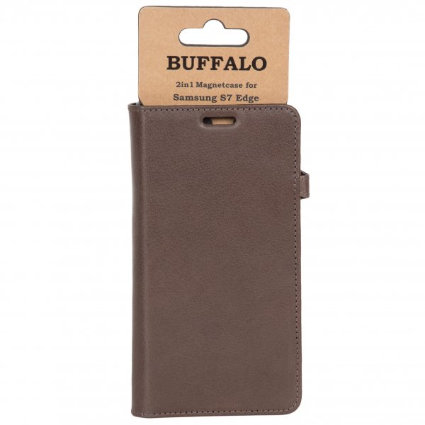 Buffalo Samsung Galaxy S7 Edge Kotelo 2in1 Magneettikotelo Ruskea
