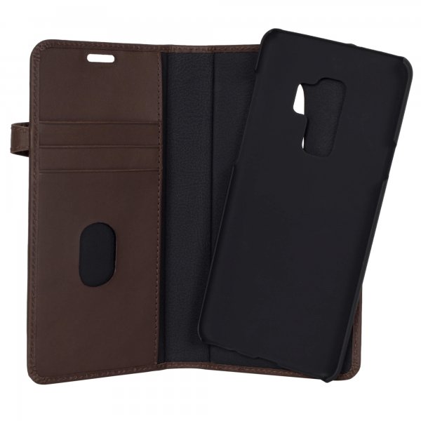 Buffalo Samsung Galaxy S9 Plus -suojakotelo 2-in-1 magneettikotelo, ruskea