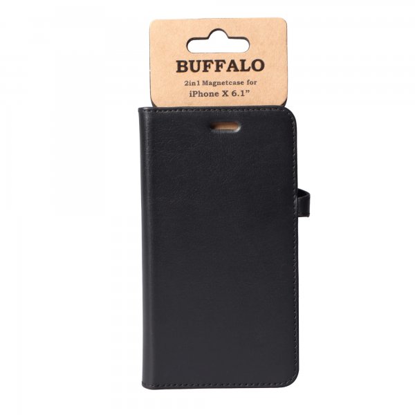 Buffalo iPhone Xr Fodral 2in1 Magnet Case Svart