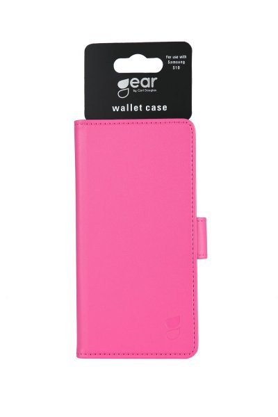 Samsung Galaxy S10 Gear -suojakuori, 3 korttipaikkaa, vaaleanpunainen