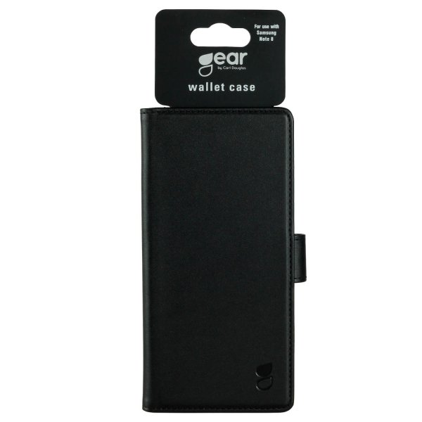 Gear Samsung Galaxy Note 8 Kotelo, 3 korttipaikkaa, musta