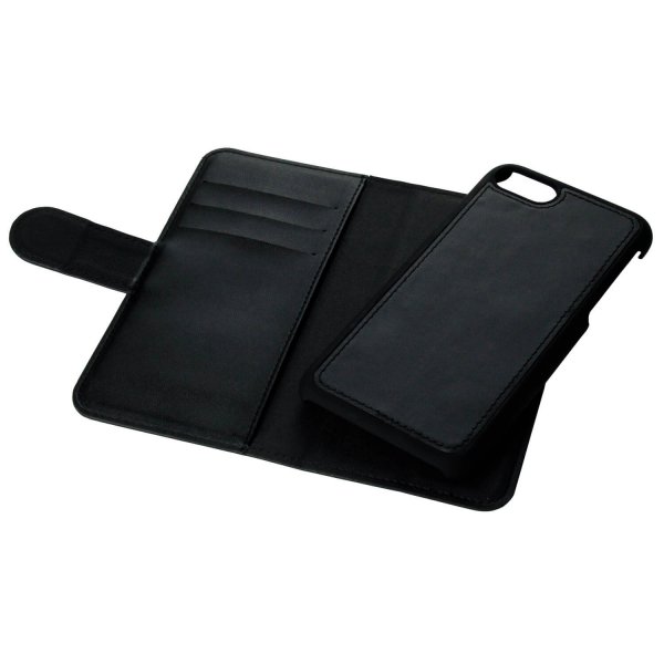 Gear iPhone 6/6S Plus/iPhone 7 Plus/iPhone 8 Plus Kotelo 3 Korttipaikkaa Irrotettava Kuori Musta