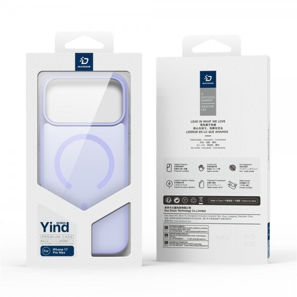 Dux Ducis iPhone 17 Pro -kuori Yind Series MagSafe, violetti