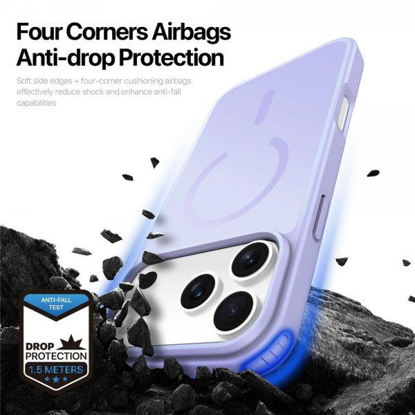 Dux Ducis iPhone 17 Pro Max -kuori, Yind-sarja, MagSafe, violetti