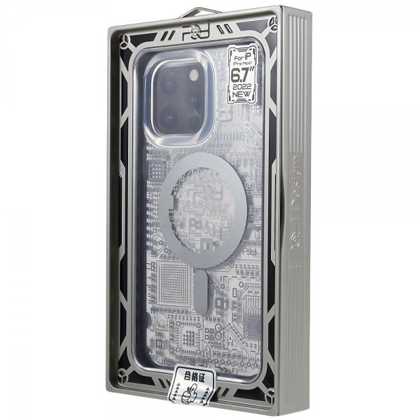 iPhone 14 Pro Max Kuori PQY Geek Series MagSafe Hopea