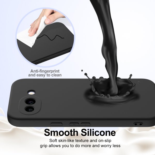 Google Pixel 10a Kuori hihnalla Silikoni MagSafe Musta