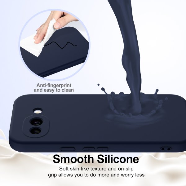 Google Pixel 10a Kuori hihnalla Silikoni MagSafe Sininen
