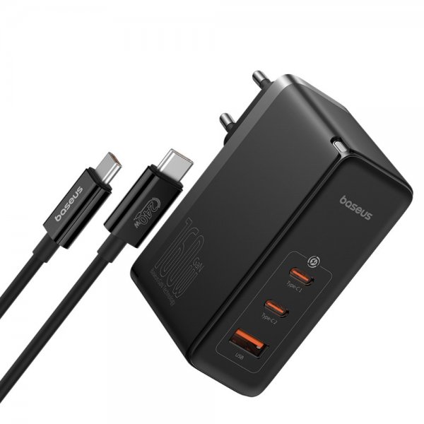 Baseus GaN5 Pro pikalaturi, 2xUSB-C ja 1xUSB-A, 160 W