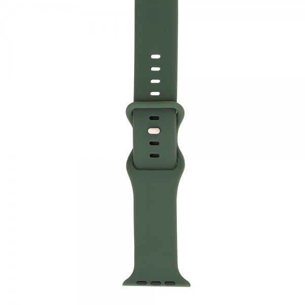 Gear Apple Watch 44/45/46mm/Apple Watch Ultra ranneke Silikoni Oliivinvihreä