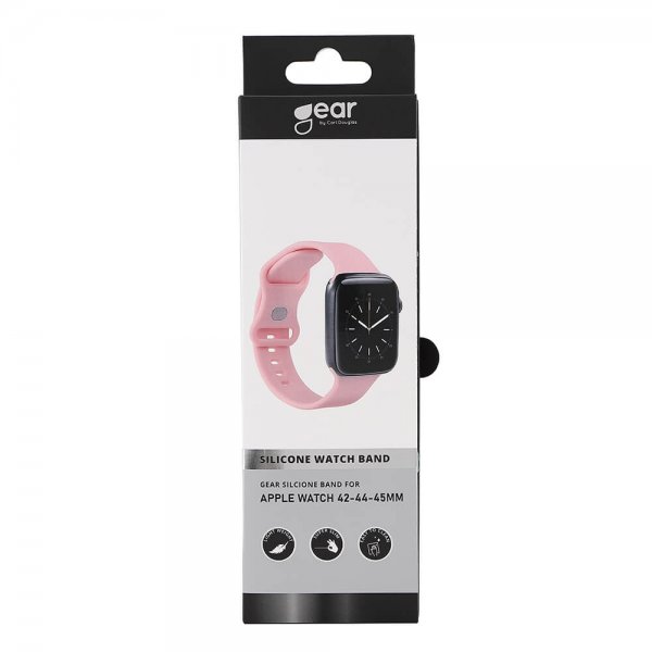 Gear Apple Watch 44/45/46mm/Apple Watch Ultra ranneke silikoni pinkki