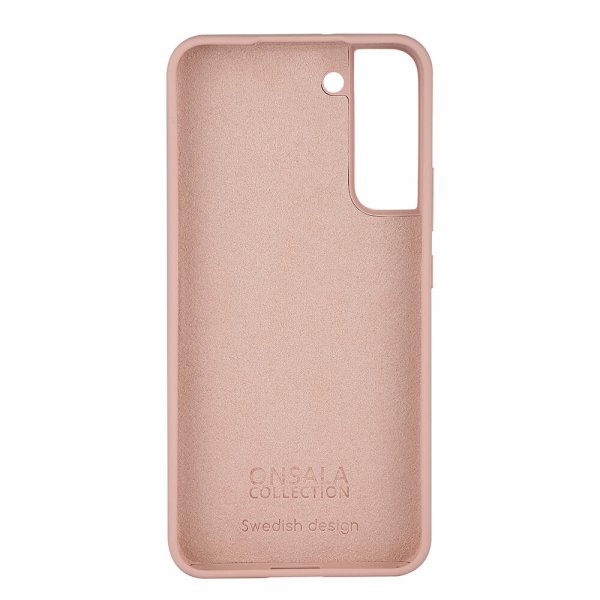 Onsala Samsung Galaxy S22 Plus Suojakuori Silikoni Hiekanvaaleanpunainen