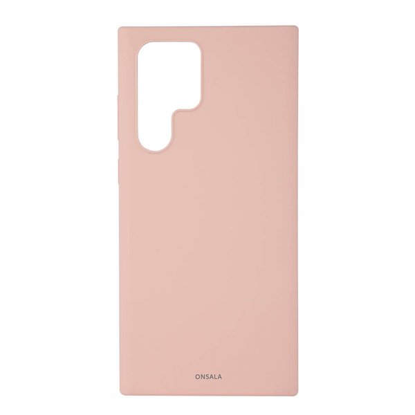 Onsala Samsung Galaxy S22 Ultra Silikonikuori Sand Pink