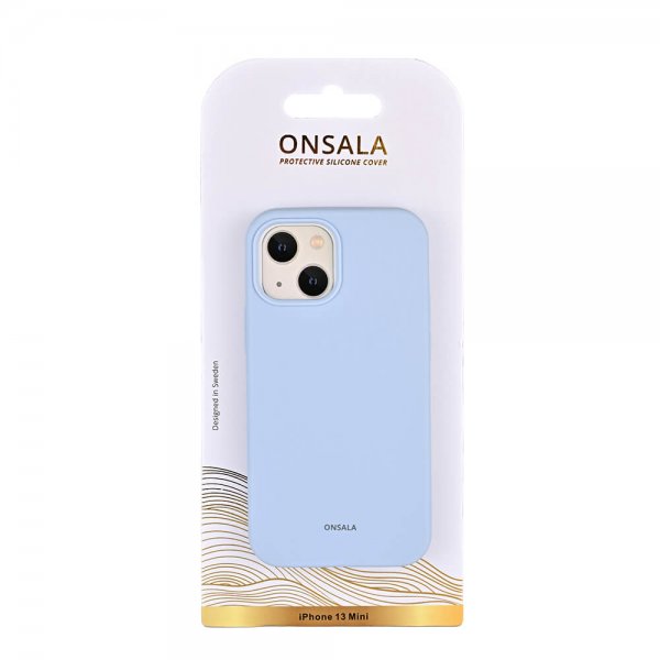 Onsala iPhone 13 Mini Silikonikuori Vaaleansininen