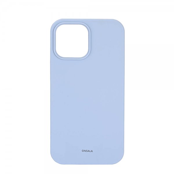 Onsala iPhone 13 Pro Max Silikonikuori Vaaleansininen