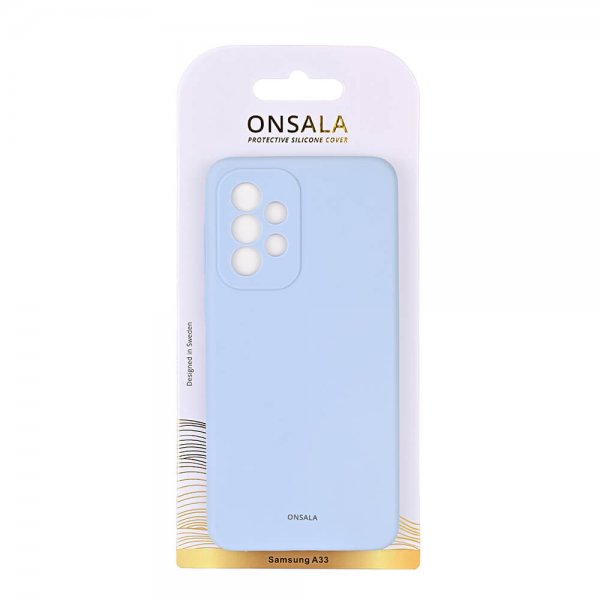 Onsala Samsung Galaxy A33 5G Silikonikuori Vaaleansininen