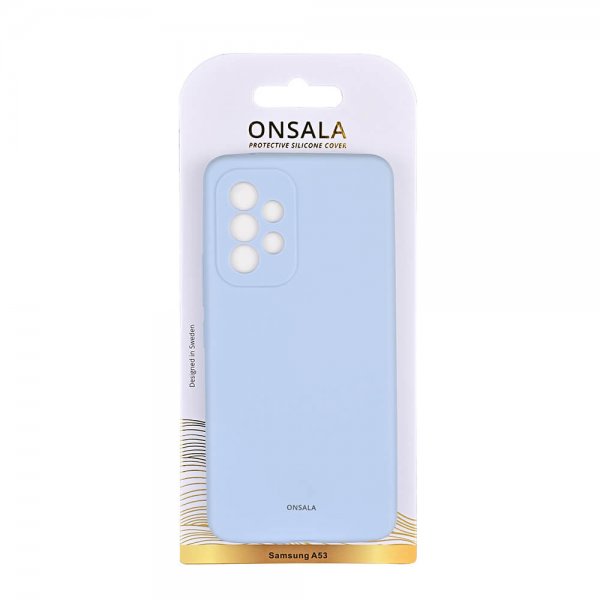 Onsala Samsung Galaxy A53 5G -silikonikuori, vaaleansininen