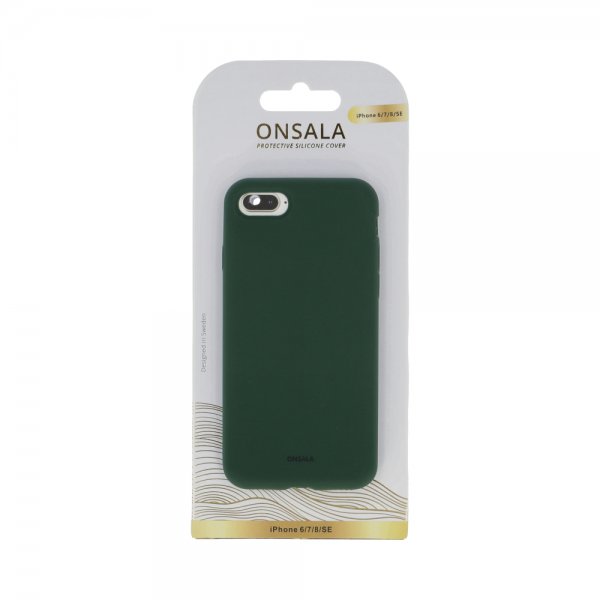 Onsala iPhone 6/6S/7/8/SE Kuori Silikoni Oliivinvihreä
