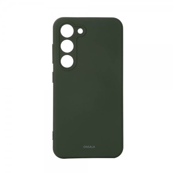 Onsala Samsung Galaxy S23 Silikonikuori Tummanvihreä