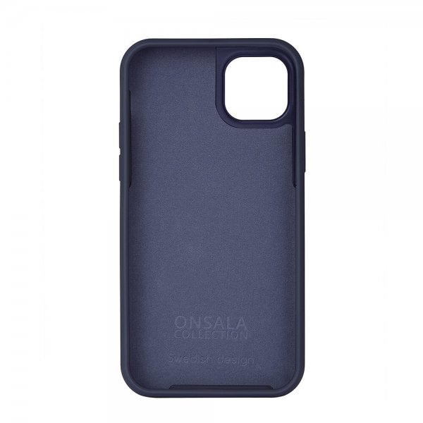 Onsala iPhone 14 Plus -silikonikuori, tummansininen