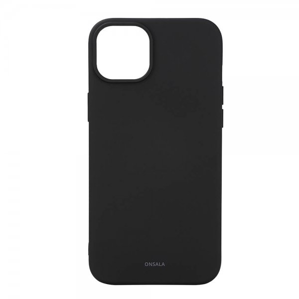 Onsala iPhone 15 Plus Suojakuori Silicone Touch MagSeries Musta