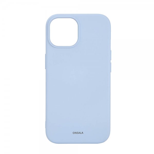 Onsala iPhone 15 Silicone Touch MagSeries -kuori, vaaleansininen