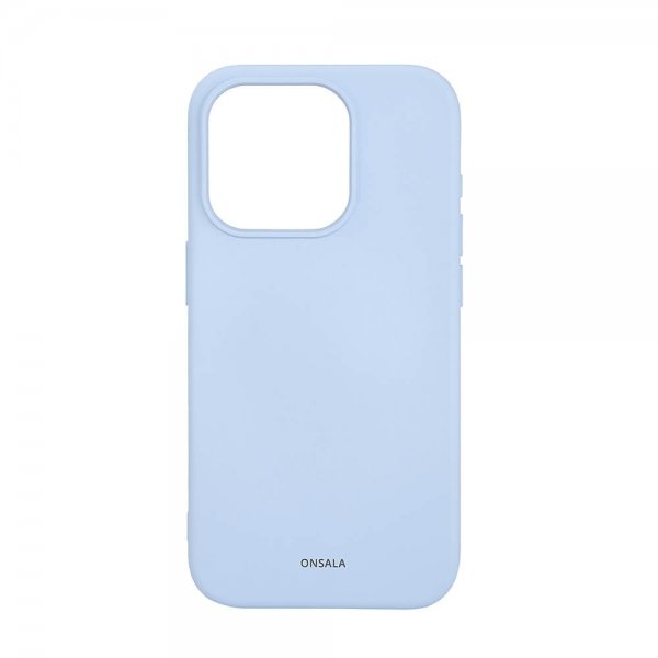 Onsala iPhone 15 Pro -silikonikuori, MagSeries Light Blue