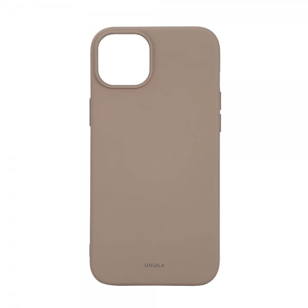 Onsala iPhone 15 Plus Suojakuori Silicone Touch MagSeries Summer Sand