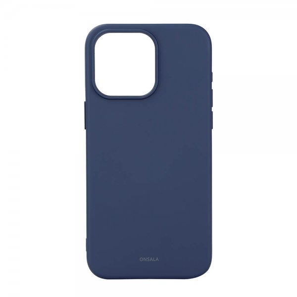 Onsala iPhone 15 Pro Max Kuori Silicone Touch MagSeries Tummanharmaa