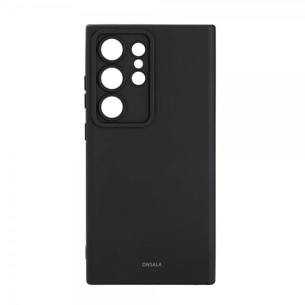 Onsala Samsung Galaxy S24 Ultra Silikonikuori Musta