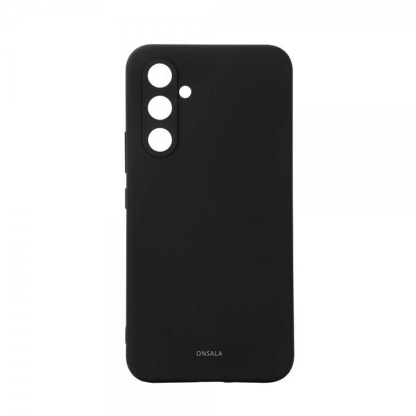 Onsala Samsung Galaxy A55 Kuori Silikonituntuma Musta